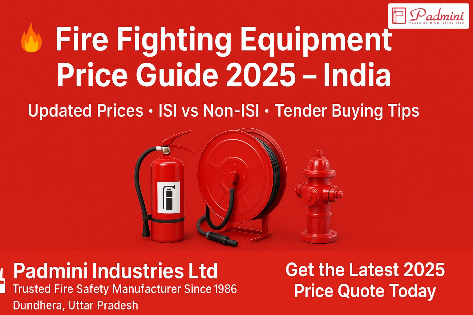 Fire Fighting Equipment Price Guide for 2025 (India Edition)