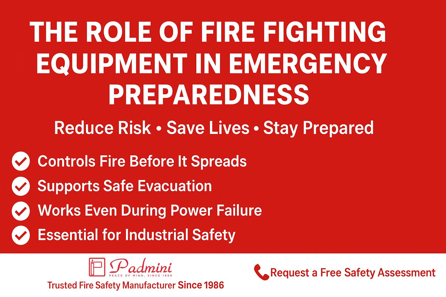 The Role of Fire Fighting Equipment in Emergency Preparedness