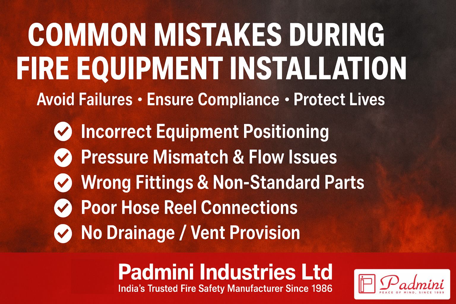 Common Mistakes During Fire Equipment Installation (And How to Avoid Them)