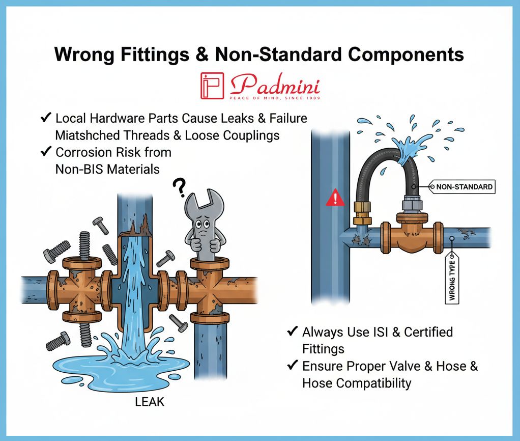 Wrong Fittings & Non-Standard Components