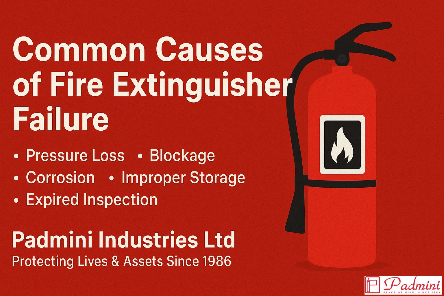 Common Causes of Fire Extinguisher Failure