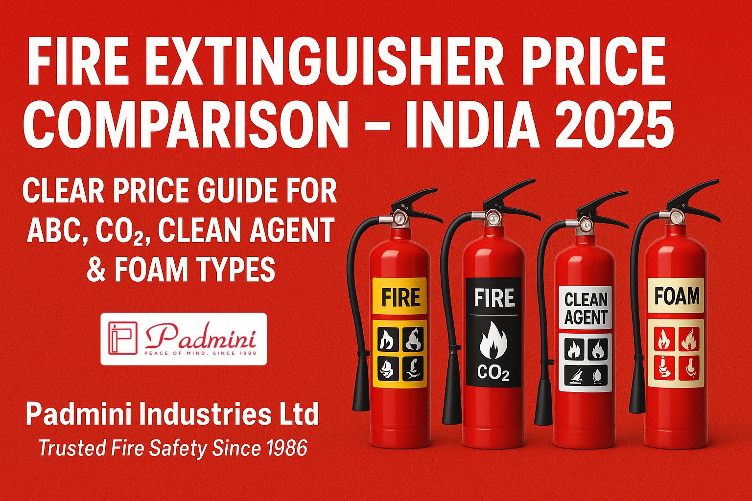 Fire Extinguisher Price Comparison in India (2025 Update)
