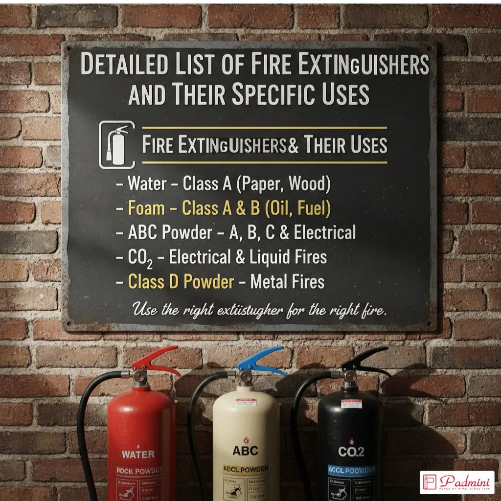 Detailed-List-of-Fire-Extinguishers-and-Their-Specific-Uses